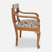 Kyoto Teak Wood Arm Chair (Teak) side view 