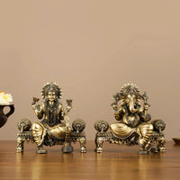 Lakshmi Ganesha Brass Idol 2 lifestyle view
