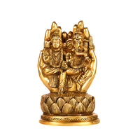 Lakshmi Ganesha Brass Idol 5 front view