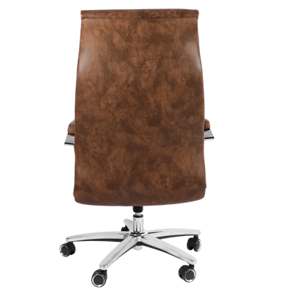Lavesso Swivel Office Executive Chair (Brown) Back View