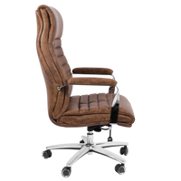 Lavesso Swivel Office Executive Chair (Brown)  Side View