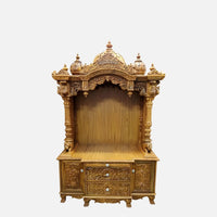 Lepakshi Teak Wood Mandap (Teak) front view 