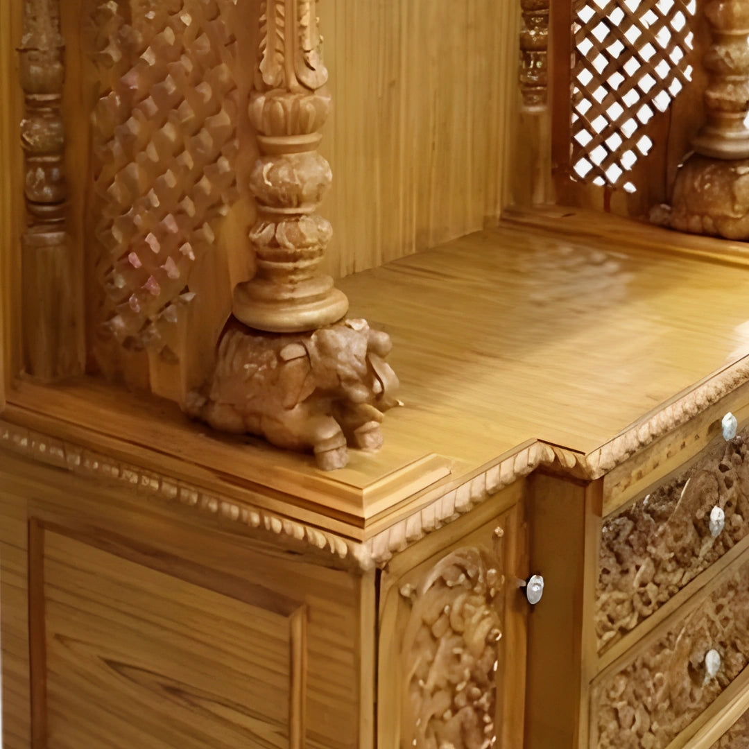 Lepakshi Teak Wood Mandap (Teak) pillers