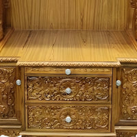 Lepakshi Teak Wood Mandap (Teak) pooja area