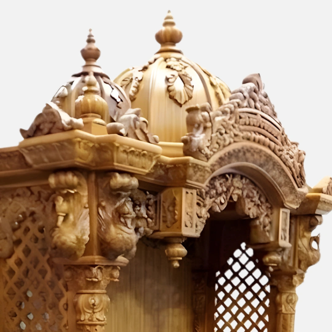 Lepakshi Teak Wood Mandap (Teak) side dome