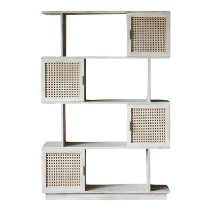 Libretto Wood Book Shelf (White) Front view