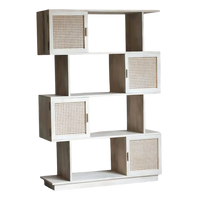 Libretto Wood Book Shelf (White) side angle 