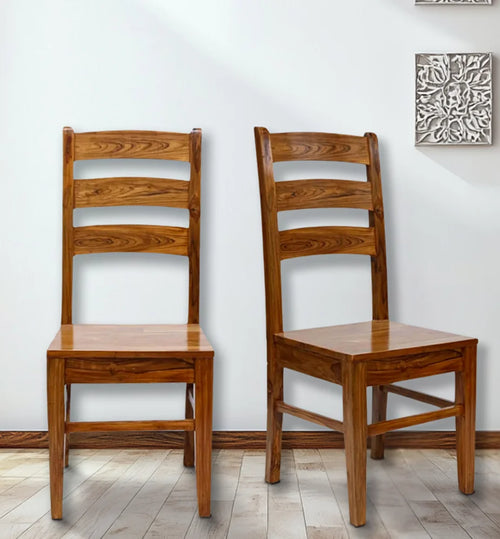 Cresta Teak Wood Dining Chair (Teak)