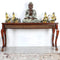 Lifestyle Image of Lustrous Solid Wood Console Table (Brown)