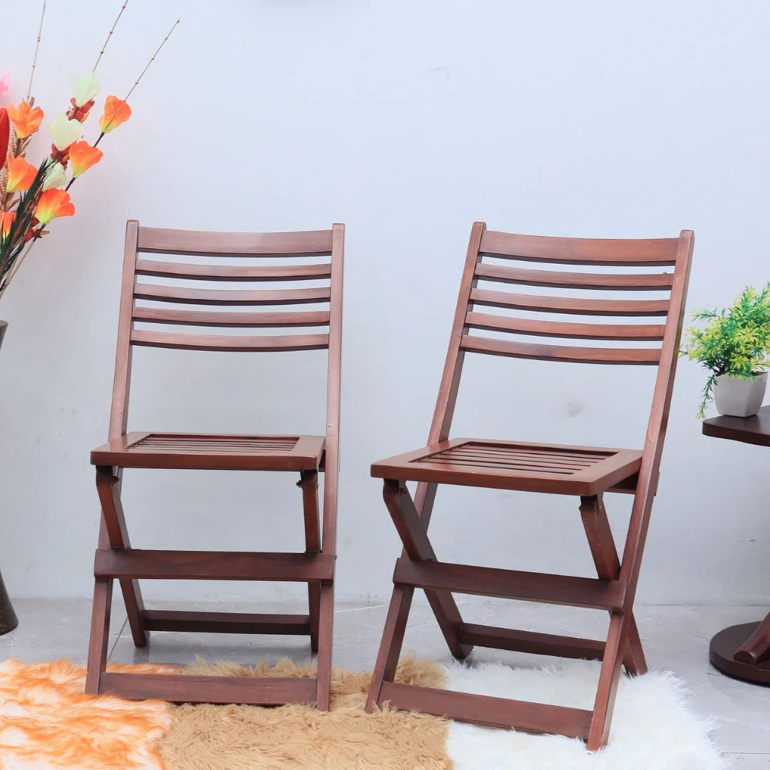 Lifestyle Image of Portico Solid Wood Living Room Chair (Teak)