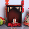 Sattva Teak Wood Pooja Mandir (Brown Gold)
