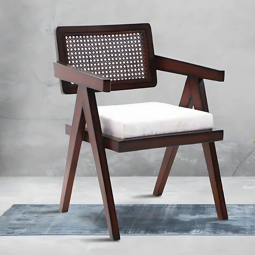 Sora Teak Wood Lounge Chairs (Brown Beige)