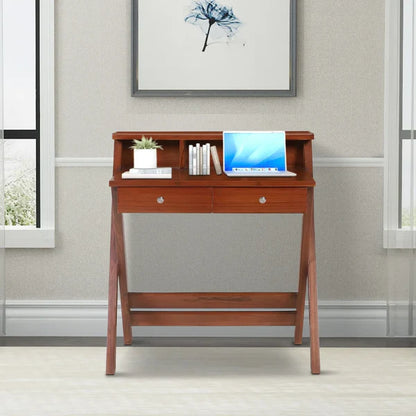 Wisdom Solid Wood Writing Table (Teak)