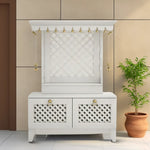  Lifestyle image of Pravaha Teak Wood Mandir (White)