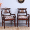 Lifetsyle of Zorano Teak Wood Arm Chairs (Brown Beige)