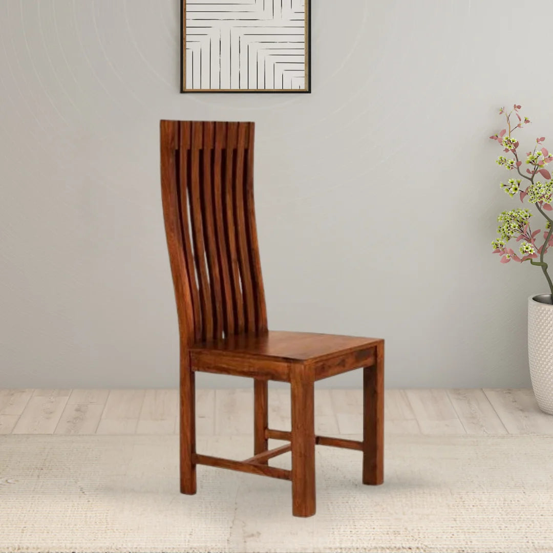 Lifestyle Image of Eterna Teak Wood Dining Chair (Teak)