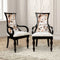 Lifestyle Image of Wlipsy Solid Wood Fabric Arm Chairs (Brown)