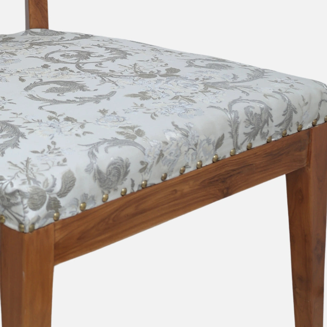 Liora Teak Wood Loung Chair (Teak) close view 