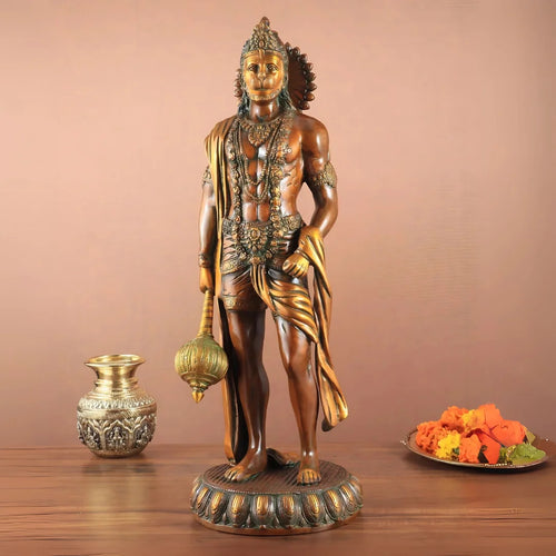 Lord Hanuman Brass Idol 10