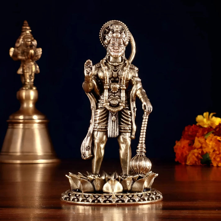 Lord Hanuman Brass Idol - 12 Inch