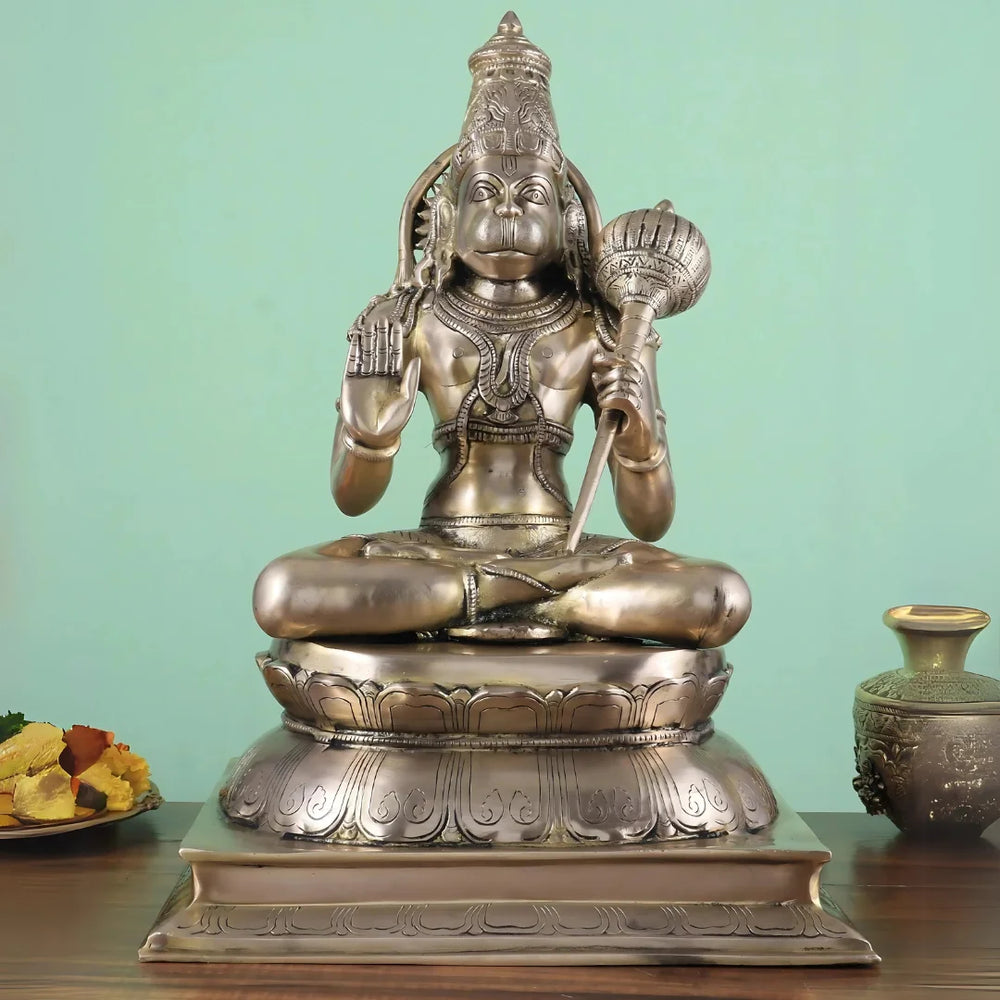 Lord Hanuman Brass Idol 17 lifestyle view