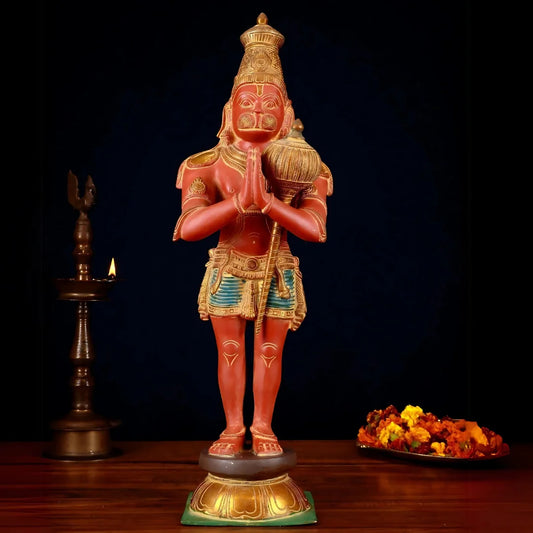 Lord Hanuman Brass Idol 9 lifestye view