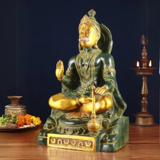 Lord Hanuman Brass Idol lifestyle view