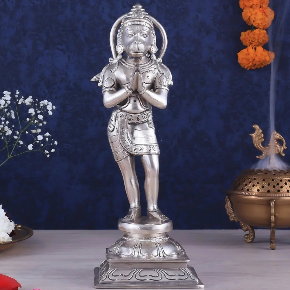 Lord Hanuman brass idol 4 lifestyle view