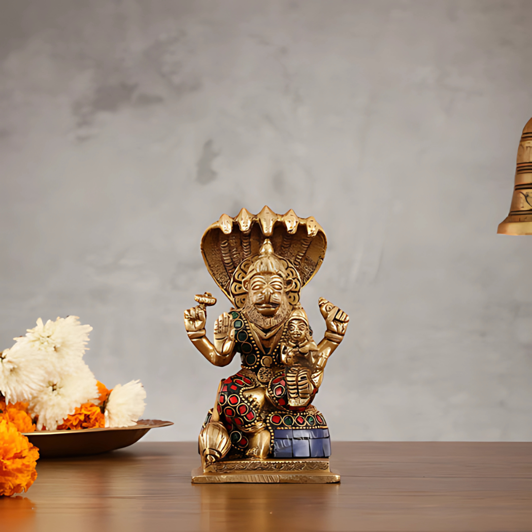 Lord Narasimha Idol lifestyel view