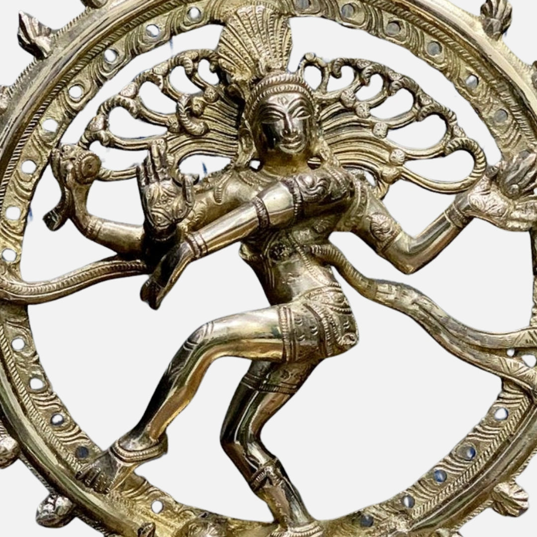 Lord Natraja Brass Idol 4 zoom view 