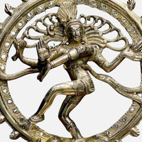 Lord Natraja Brass Idol 4 zoom view 