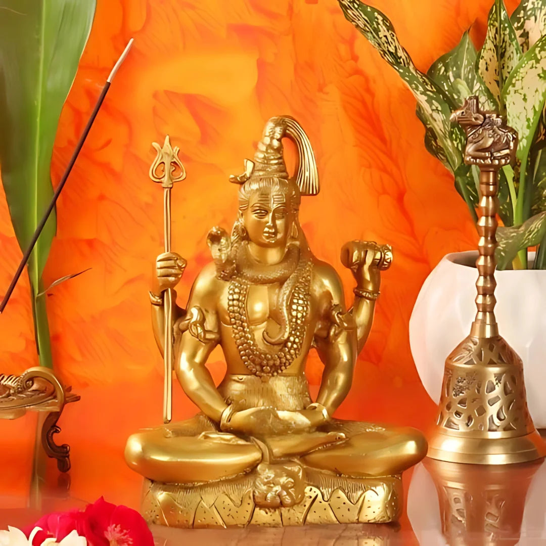 Lord Shiva Brass Idol 1 lifestyle view