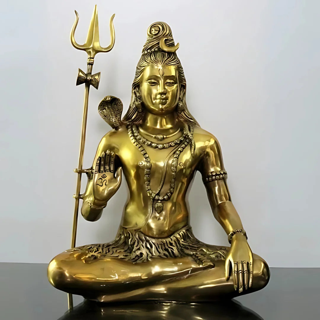 Lord Shiva Brass Idol 3 lifestyle view