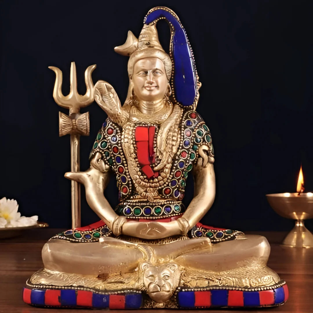 Lord Shiva Brass Idol 6 lifestyle view