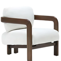 Lunora Teak Wood Lounge Chair (Brown) Side Angle 
