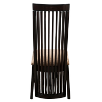Luxra Teak Wood Dining Chair (Brown Gold) Back View