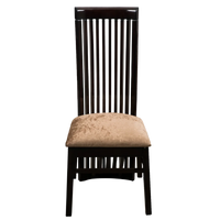 Luxra Teak Wood Dining Chair (Brown Gold) Front View