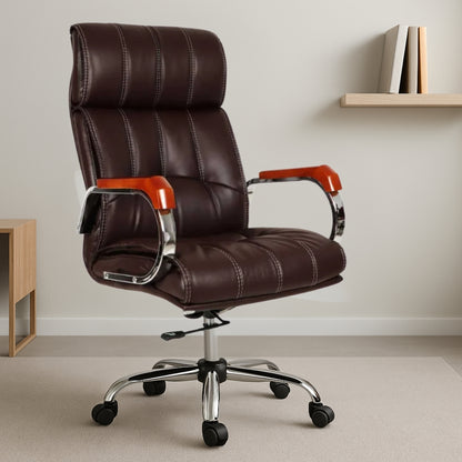 Luxurin High Back Office Executive Chair (Brown) lifestyle view