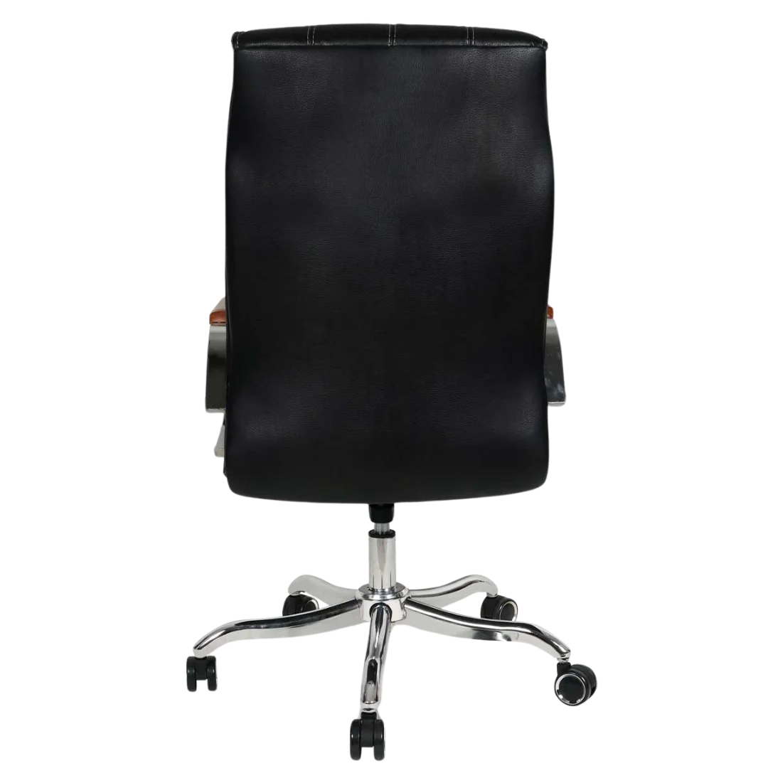 Luxurin High Back Office Executive Chair (Black) Back View