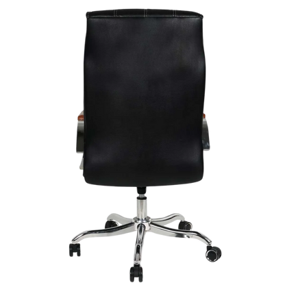 Luxurin High Back Office Executive Chair (Black) Back View