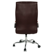 Luxurin High Back Office Executive Chair (Brown) Back View