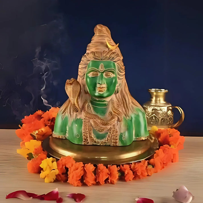 Mahadeva Brass Idol - 8 Inch