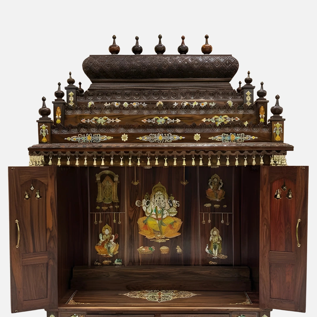 Mahaprabh Teak Wood Mandap (Brown)  close image 
