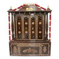 Mahatejas Teak Wood Mandap (Brown) font view
