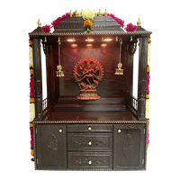 Maheshwara Teak Wood Mandap (Brown) Front view