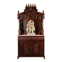 Mahika Teak Wood Mandap (Brown) front Image