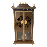 Mahima Teak Wood Mandap ( Brown Gold) front view
