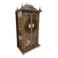 Mahima Teak Wood Mandap ( Brown Gold) side angle