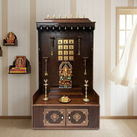 Mahodaya Teak Wood Mandap (Brown) lifestyle view 