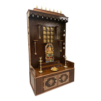 Mahodaya Teak Wood Mandap (Brown) side angle